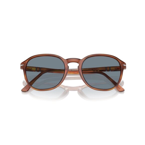 New PERSOL Brown Square PO3343S 96/56 Sunglasses Women - Picture 4 of 6